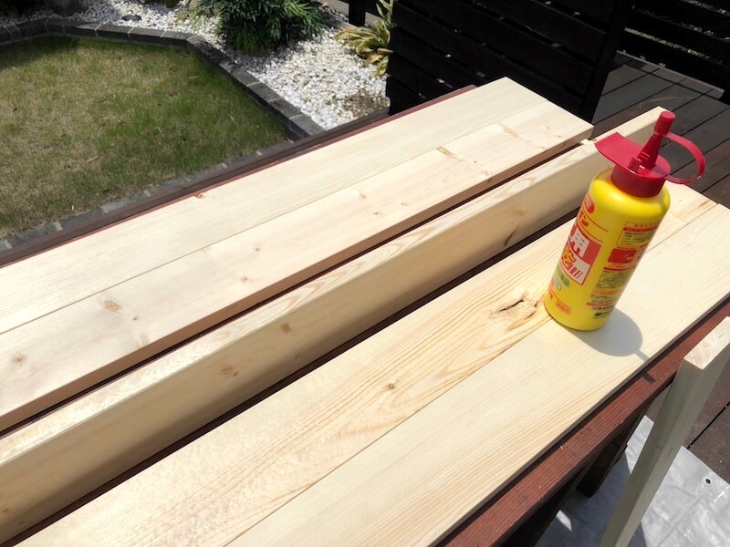 キャンプシェルフDIY　棚板1