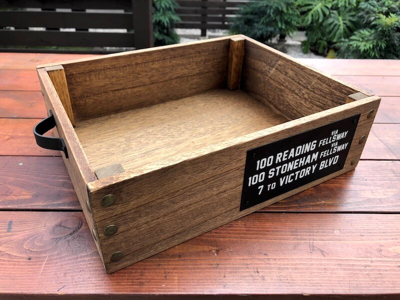 フラワーボックス木箱DIY　100均活用5