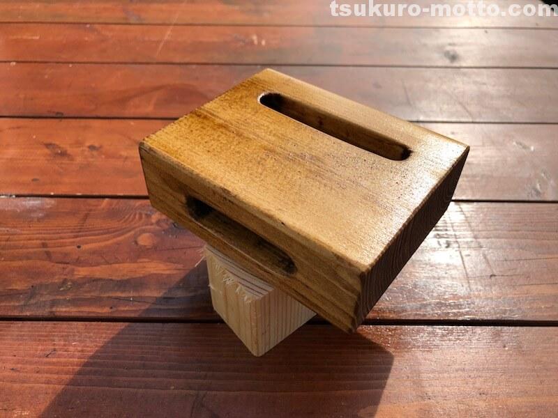 2018iphoneスピーカーDIY　ワトコオイル2