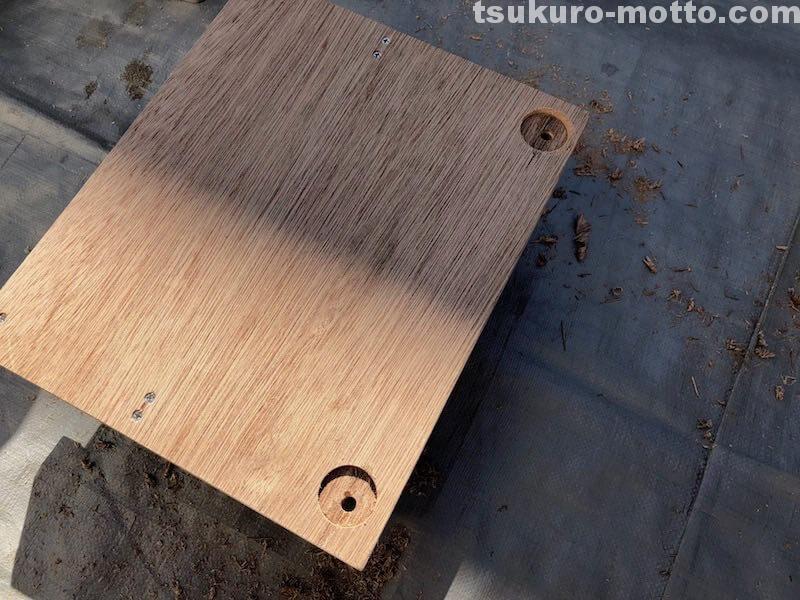 スライド式丸ノコガイド台DIY　部材抑え4