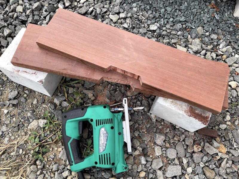 ウッドデッキ 床貼り15