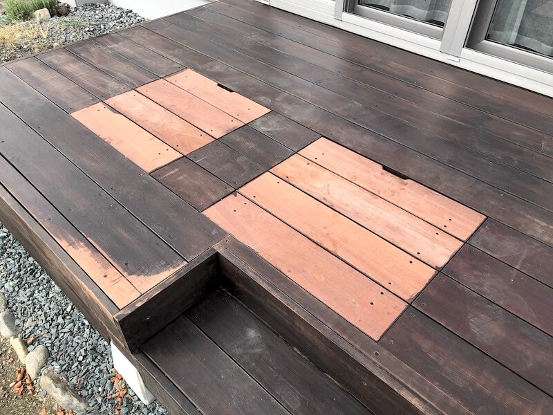 ウッドデッキ 床貼り20