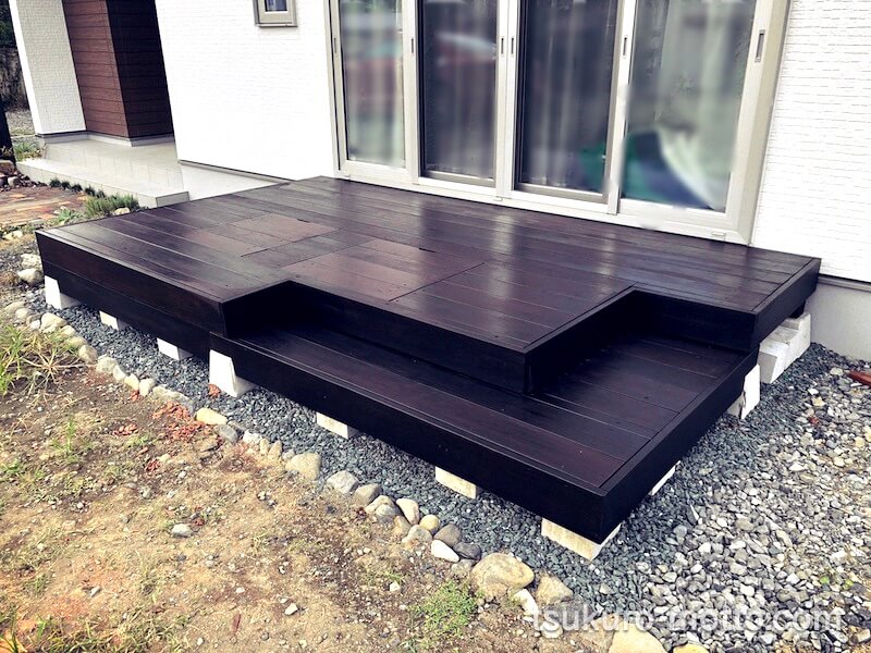 ウッドデッキ 完成1