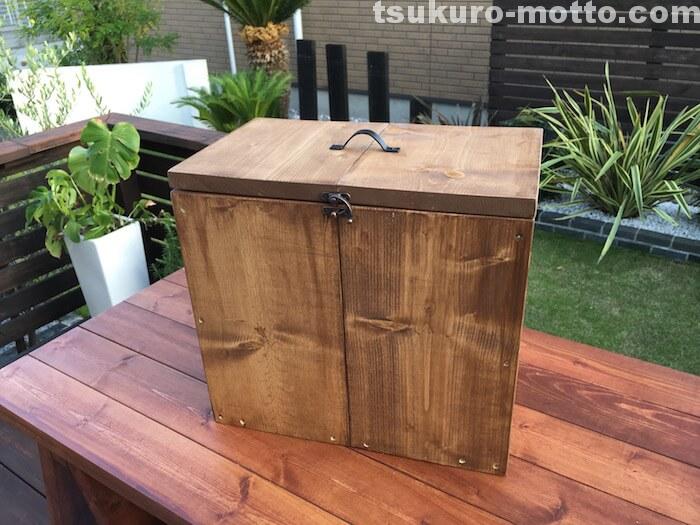 木箱DIY　完成