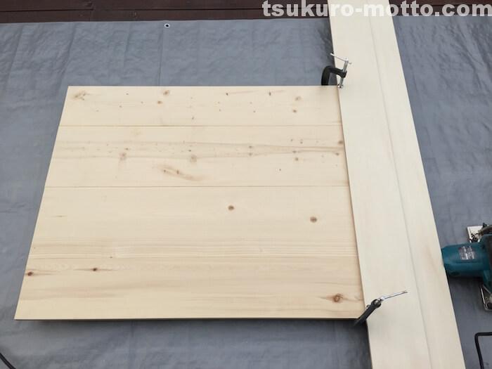 ダイニングテーブルDIY　天板仕上げ1