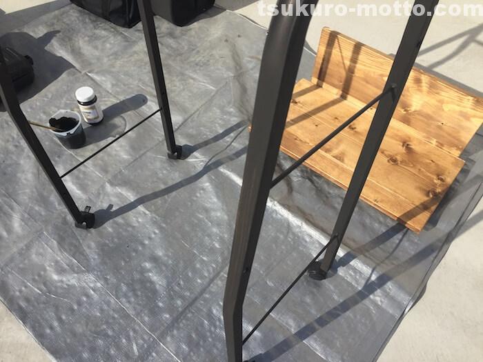 ビジネスラックリメイク　フレーム塗装4