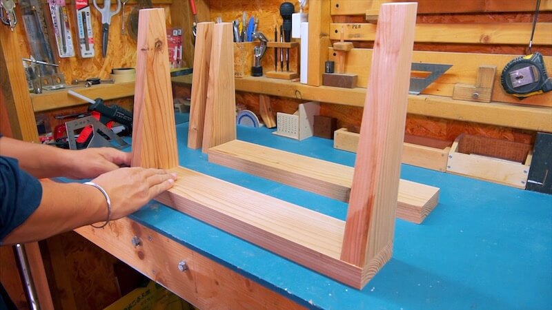 ミニベンチチェアDIY27