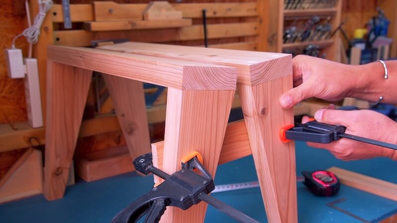 ミニベンチチェアDIY35