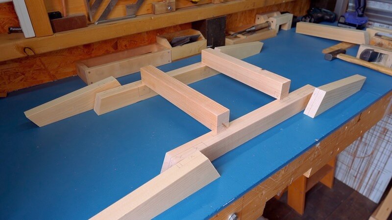 カフェ板リビングテーブルDIY49