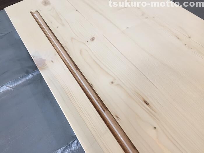 2100カウンターDIY　雑巾ずり3