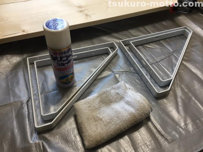 2100カウンターDIY　塗装1
