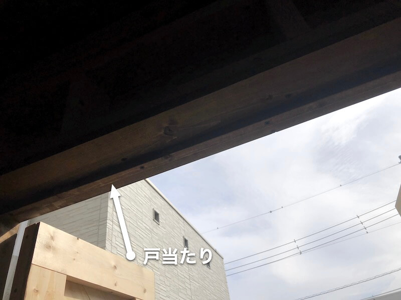 ヘリンボーンドアDIY　トアあたり