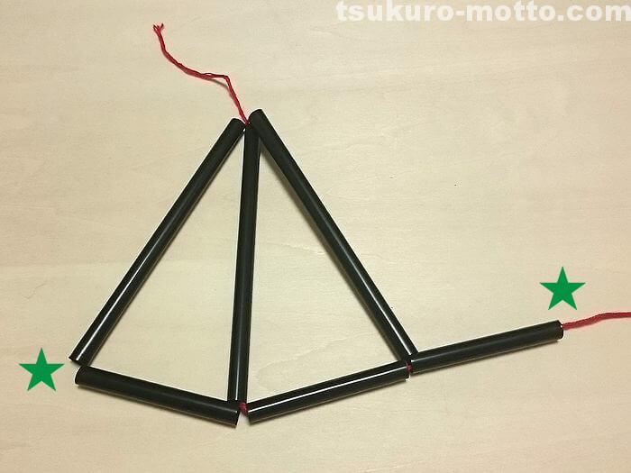 三角形のヒンメリの作り方5