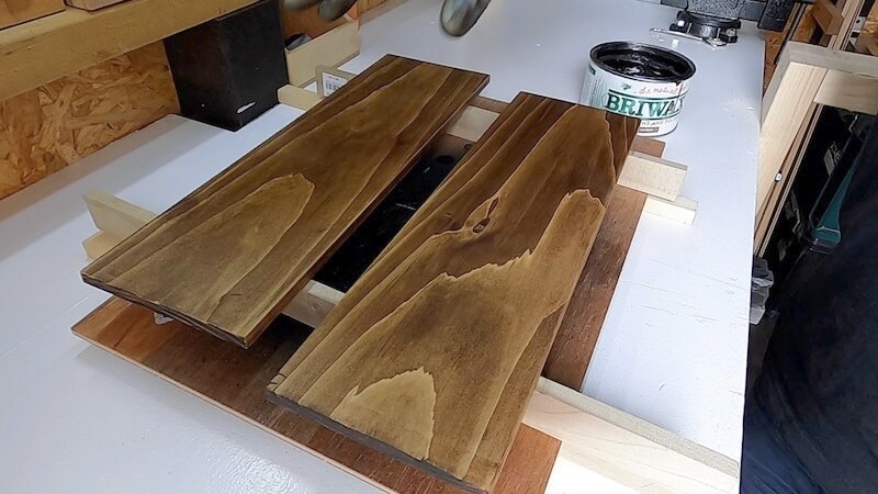 アイアンラダーミニテーブルDIY 製作24