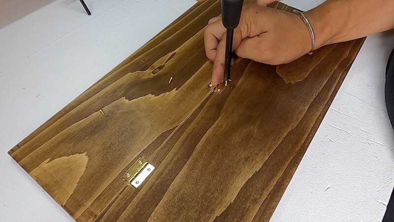 アイアンラダーミニテーブルDIY 製作32