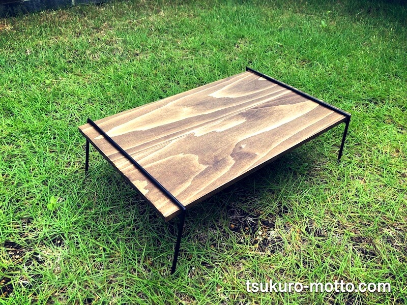 アイアンラダーミニテーブルDIY 製作35