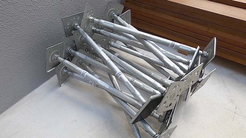 鋼製束ウッドデッキ 鋼製束25個