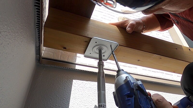 アイアンウッドデッキ製作 レベル出し3