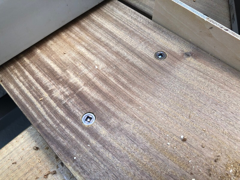 アイアンウッドデッキ製作 床貼り6