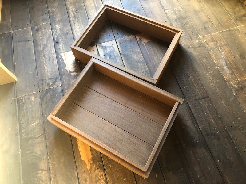 木製プランターDIY　２段目完成