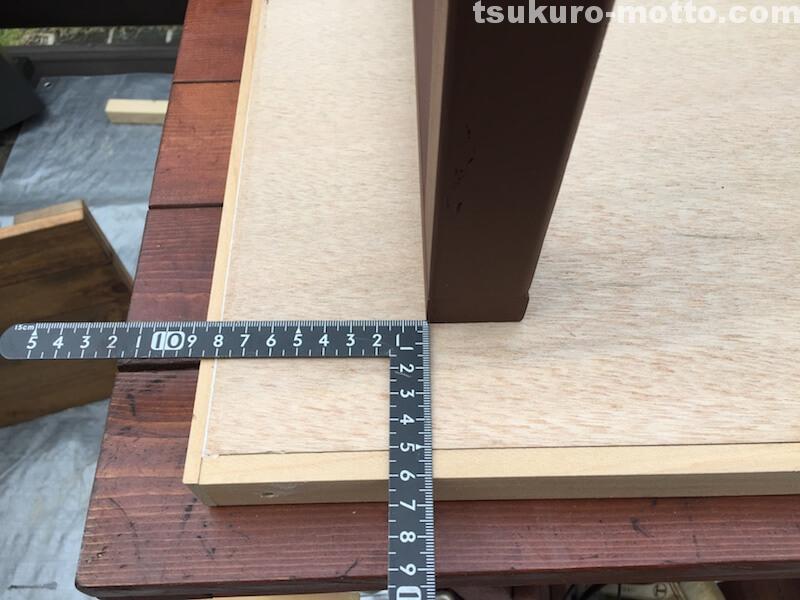 マニッシュ端材テーブルDIY　脚取付1