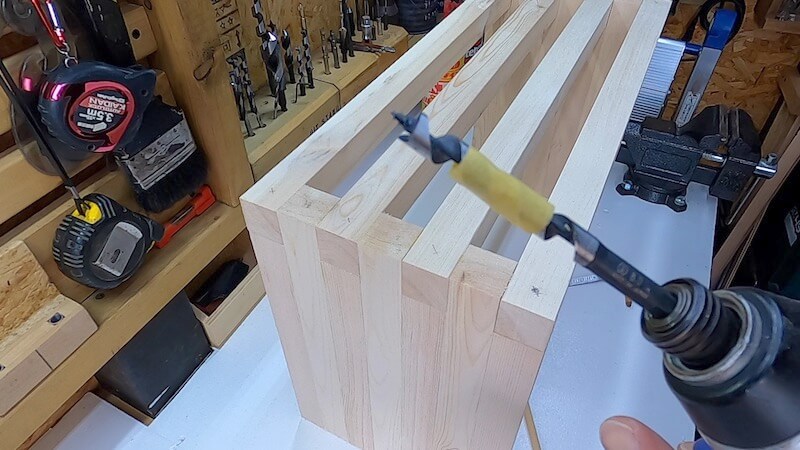 サイドテーブルDIY製作20