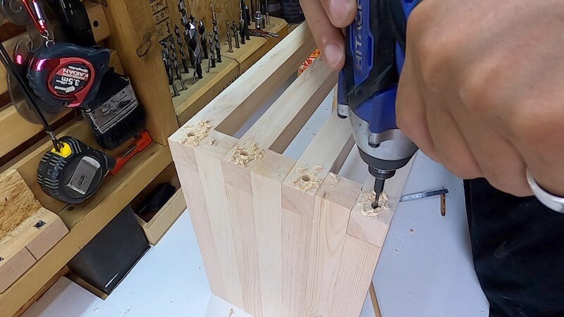 サイドテーブルDIY製作22