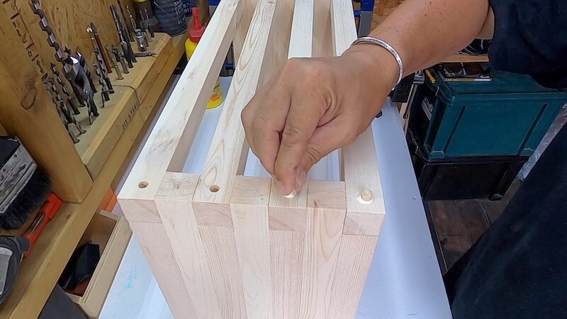 サイドテーブルDIY製作24