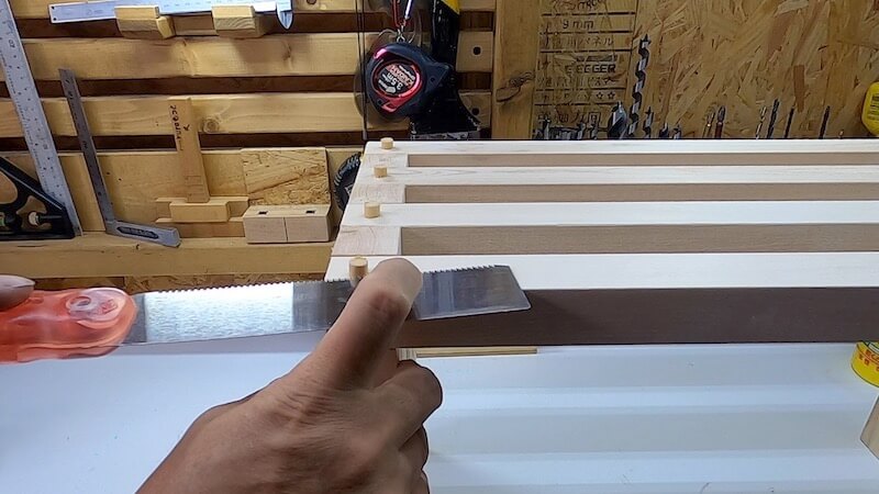 サイドテーブルDIY製作25