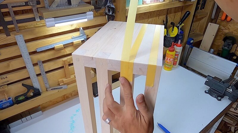 サイドテーブルDIY製作27