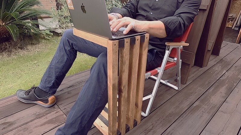 サイドテーブルDIY完成2