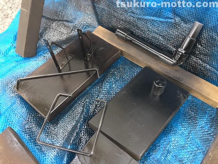 シングルトイレットペーパーホルダーDIY ホルダー部分の塗装3